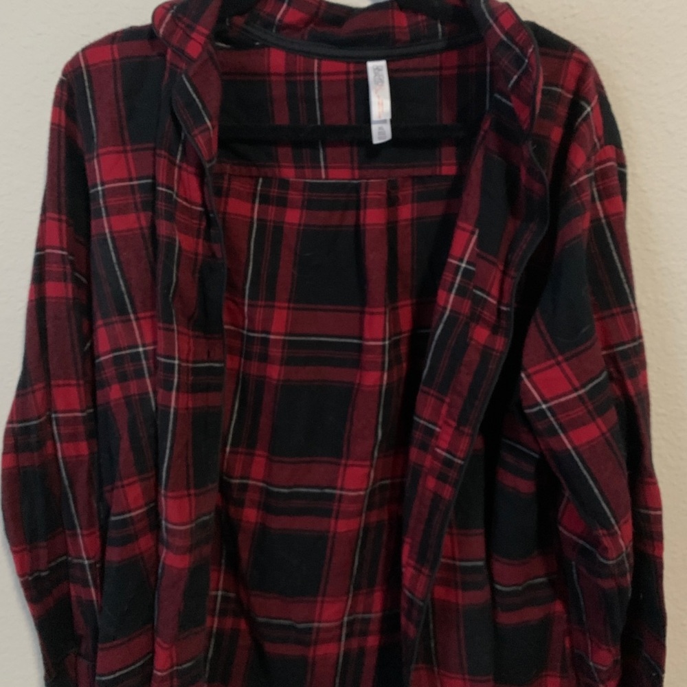 Red plaid shirt